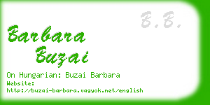 barbara buzai business card